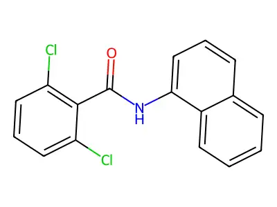 Benzamide, 2,6-dichloro-N-1-naphthalenyl- structure
