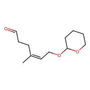 4-Methyl-6-(oxan-2-yloxy)hex-4-enal structure