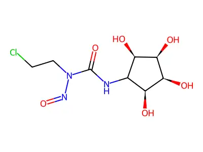 1-(2-Chloroethyl)-1-nitroso-3-(2,3,4,5-tetrahydroxycyclopentyl)urea structure