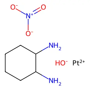 Platinum (II), (cyclohexane-1,2-diammine)hydroxonitrato- structure