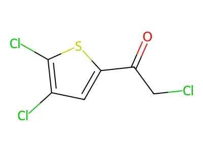 2-Chloro-1-(4,5-dichlorothiophen-2-yl)ethan-1-one structure
