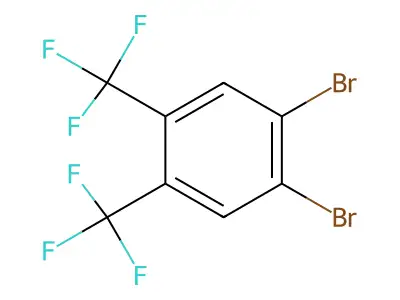 1,2-Dibromo-4,5-bis(trifluoromethyl)benzene structure