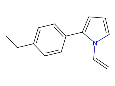 1H-Pyrrole, 1-ethenyl-2-(4-ethylphenyl)- structure