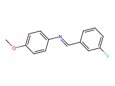 Benzenamine, N-[(3-fluorophenyl)methylene]-4-methoxy- structure