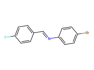 4-Bromo-N-(4-fluorobenzylidene)-aniline structure
