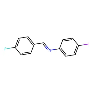 N-(4-Fluorobenzylidene)-4-iodoaniline structure