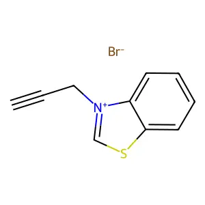 Benzothiazolium, 3-(2-propyn-1-yl)-, bromide (1:1) structure