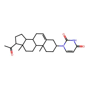 1-(20-Oxopregn-5-en-3-yl)pyrimidine-2,4(1H,3H)-dione structure