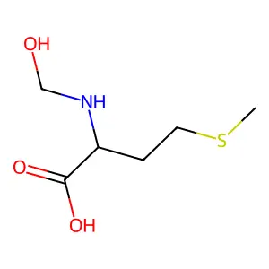 N-(Hydroxymethyl)-DL-methionine structure