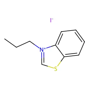 Benzothiazolium, 3-propyl-, iodide structure