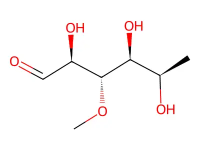 3-O-methyl-6-deoxy-D-talose structure