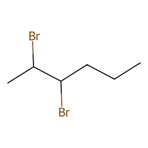 2,3-Dibromohexane structure