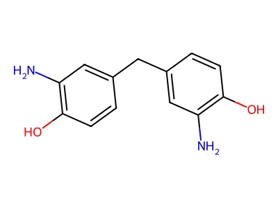 2-Amino-4-((3-amino-4-hydroxyphenyl)methyl)phenol structure