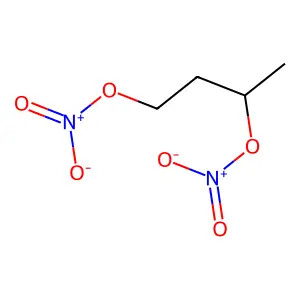 1,3-Butanediol, 1,3-dinitrate structure