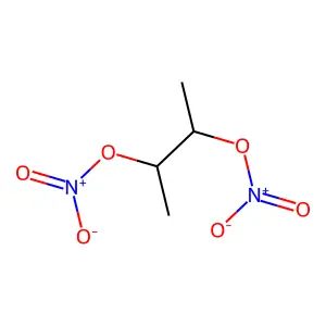 丁烷-2,3-二基二硝酸酯 structure