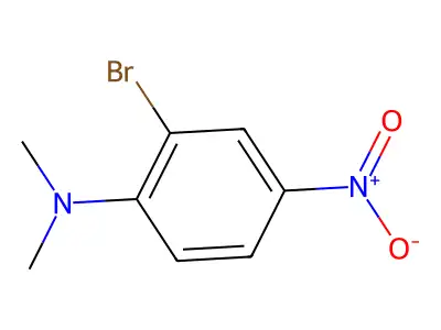 2-bromo-N,N-dimethyl-4-nitroaniline structure