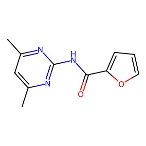 N-(4,6-dimethylpyrimidin-2-yl)furan-2-carboxamide structure