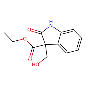 ethyl 3-(hydroxymethyl)-2-oxo-1H-indole-3-carboxylate structure
