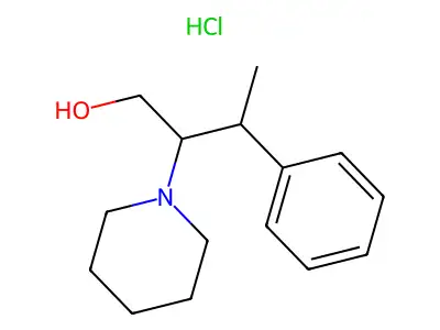 1-Piperidineethanol, beta-(alpha-methylbenzyl)-, hydrochloride structure