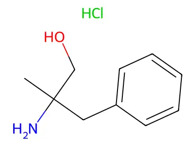 2-Amino-2-methyl-3-phenylpropan-1-ol--hydrogen chloride (1/1) structure