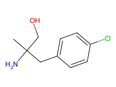 2-Amino-3-(4-chlorophenyl)-2-methylpropan-1-ol structure
