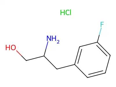 2-Amino-3-(3-fluorophenyl)propan-1-ol--hydrogen chloride (1/1) structure