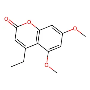 4-Ethyl-5,7-dimethoxychromen-2-one structure