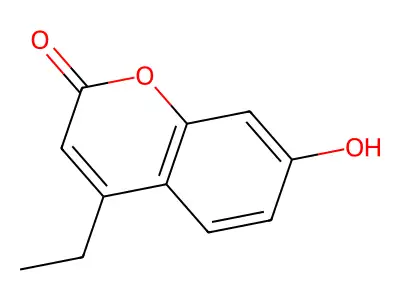 4-ethyl-7-hydroxy-2H-chromen-2-one structure