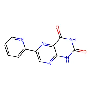 6-pyridin-2-yl-1H-pteridine-2,4-dione structure