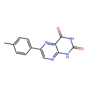 6-(4-Methylphenyl)pteridine-2,4(1H,3H)-dione structure