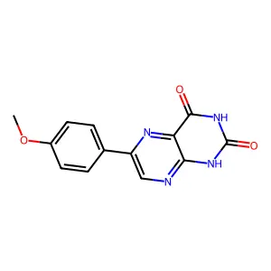 6-(4-Methoxyphenyl)pteridine-2,4(1H,3H)-dione structure