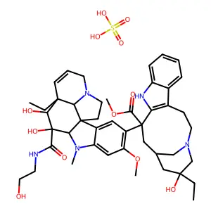 N-β-羟乙基长春地辛硫酸盐 structure