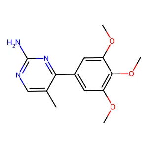 2-Pyrimidinamine, 5-methyl-4-(3,4,5-trimethoxyphenyl)- structure