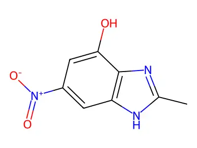 2-Methyl-6-nitro-1H-benzimidazol-4-ol structure