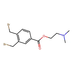2-(Dimethylamino)ethyl 3,4-bis(bromomethyl)benzoate structure