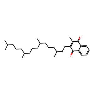 2-Methyl-3-(3,7,11,15-tetramethylhexadecyl)-1,4-naphthalenedione structure