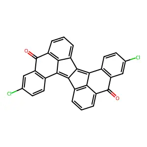 3,11-Dichloroaceanthryleno(2,1-a)aceanthrylene-5,13-dione structure