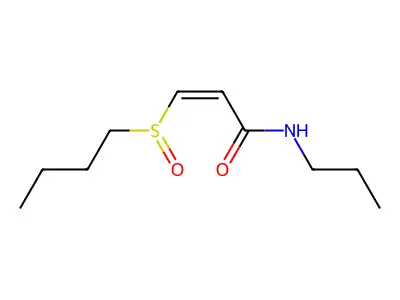 (2Z)-3-(Butane-1-sulfinyl)-N-propylprop-2-enamide structure