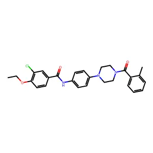 3-chloro-4-ethoxy-N-[4-[4-(2-methylbenzoyl)piperazin-1-yl]phenyl]benzamide structure
