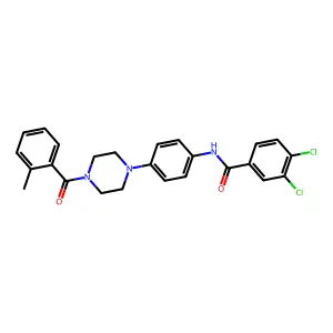 3,4-dichloro-N-[4-[4-(2-methylbenzoyl)piperazin-1-yl]phenyl]benzamide structure