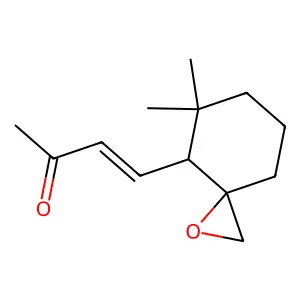 3-Buten-2-one, 4-(5,5-dimethyl-1-oxaspiro[2.5]oct-4-yl)-, cis- structure