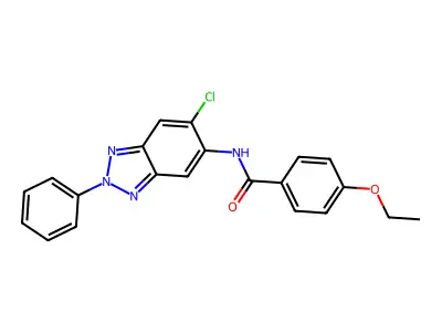 N-(6-chloro-2-phenyl-2H-1,2,3-benzotriazol-5-yl)-4-ethoxybenzamide structure