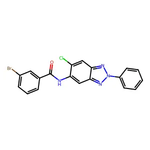 3-bromo-N-(6-chloro-2-phenyl-2H-1,2,3-benzotriazol-5-yl)benzamide structure