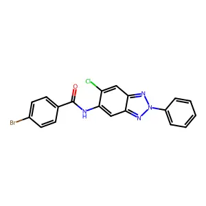 4-bromo-N-(6-chloro-2-phenylbenzotriazol-5-yl)benzamide structure