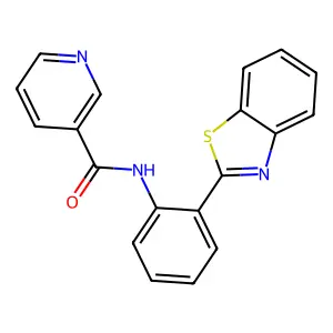 N-(2-Benzothiazol-2-yl-phenyl)-nicotinamide structure