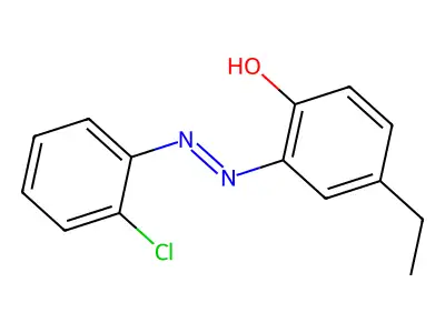 2-[2-(2-Chlorophenyl)diazenyl]-4-ethylphenol structure