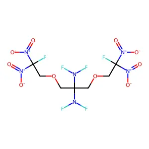 2,2-Propanediamine, N,N,N',N'-tetrafluoro-1,3-bis(2-fluoro-2,2-dinitroethoxy)- structure