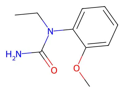 Ethyl-o-anisylurea structure