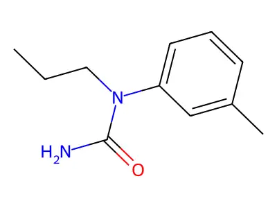 Propyl-m-tolylurea structure