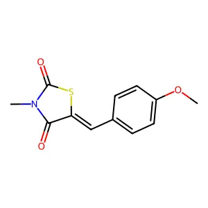 2,4-Thiazolidinedione, 5-[(4-methoxyphenyl)methylene]-3-methyl- structure